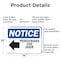 Signmission Pedestrians Use Door OSHA Notice Sign, Aluminum, 14in W x 10in L, 2PK OS-2PACK-NS-A-1014-L-17169 - alternate 2